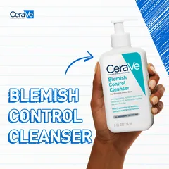 Sữa Rửa Mặt CeraVe Blemish Control Cleanser 236ml - Giải Pháp Cho Da Dầu Mụn, Kiểm Soát Nhờn, Làm Sạch Sâu, Không Hương Liệu