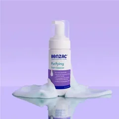 Sữa Rửa Mặt Tạo Bọt Benzac Purifying Foam Cleanser - Dành Cho Da Dầu, Da Mụn, Giúp Làm Sạch Sâu và Duy Trì Độ Ẩm Tự Nhiên 130ml