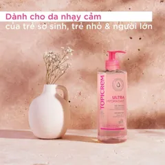 Sữa Tắm Cấp Ẩm Topicrem Ultra Hydratant Gel Douche 1000ML - Dành Cho Da Nhạy Cảm, Giữ Ẩm Tối Đa, An Toàn Cho Trẻ Sơ Sinh
