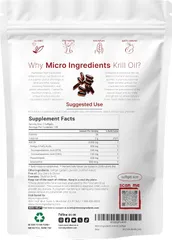 Viên uống Dầu Nhuyễn Thể Micro Ingredients Antarctic Krill Oil 2000mg - Tốt cho Tim Mạch và Làm Đẹp Da, Chứa Omega 3 Tự Nhiên