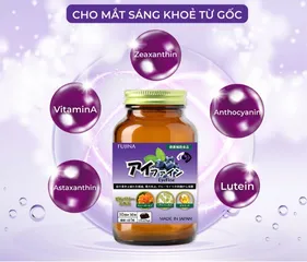 Viên Uống Hỗ Trợ Mắt EyeFine Fujina Nhật Bản - Bổ Sung Lutein, Zeaxanthin, Vitamin Giúp Cải Thiện Thị Lực & Giảm Mỏi Mắt
