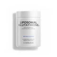 Viên uống hỗ trợ trắng da Codeage Liposomal Glutathione 1000mg - Bổ sung Glutathione cao, làm sáng và cải thiện da hiệu quả