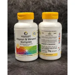 Vitamin Tổng Hợp và Khoáng Chất Warnke - 18 Vitamin và Khoáng Chất Thiết Yếu Giúp Tăng Cường Sức Khỏe Tổng Thể, 100 Viên