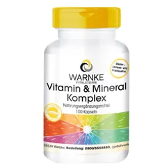 Vitamin Tổng Hợp và Khoáng Chất Warnke - 18 Vitamin và Khoáng Chất Thiết Yếu Giúp Tăng Cường Sức Khỏe Tổng Thể, 100 Viên