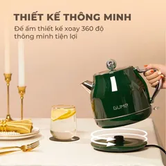 Ấm Siêu Tốc Gume GMEK-031/32 - Bình Đun Nước Inox 304, Công Suất 1800W, Thiết Kế Sang Trọng, Đun Nước Nhanh Chóng 3-5 Phút