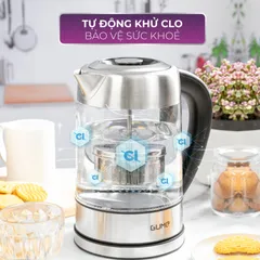 Ấm Siêu Tốc Gume GMEK-2201 - Thủy Tinh Chịu Nhiệt, Màn Hình LED Cảm Ứng, Công Suất 2200W, Dung Tích 1.7L, Tinh Tế Cho Bếp Nhà Bạn