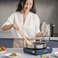 Bếp Từ Đơn Gume GIC LITE-02 - Thiết Kế Nhỏ Gọn, 2000W, Mặt Kính Cường Lực, Điều Khiển Cảm Ứng Tiết Kiệm Điện