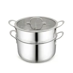 Bộ nồi chảo inox Kalpen Kampfer KF3 5 món - Chất liệu cao cấp, thiết kế 3 lớp, tương thích mọi loại bếp, bền đẹp và chống dính hiệu quả