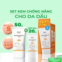 Combo Kem Chống Nắng Dr.G Brightening Up Sun+ SPF50+ - Bảo Vệ Da, Dưỡng Sáng Tự Nhiên (50ml + 20ml)