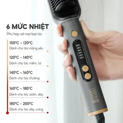Lược Điện Chải Tóc Ion Âm Lebenlang LBL3055 Kèm Gương - Công Nghệ Hiện Đại, Dễ Dàng Mang Theo, Giúp Tóc Suôn Mượt