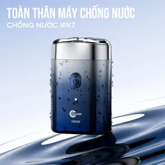 Máy cạo râu Coclear HS208 - Lưỡi dao kép 3D, Chống nước IPX7, Cạo khô và ướt, Thiết kế nhỏ gọn, Thời gian sử dụng 90 phút
