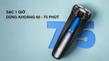 Máy cạo râu Coclear HS308 - Lưỡi dao kép 3D, sạc Type-C, kháng nước IPX7, tích hợp tông đơ và đèn LED hiển thị