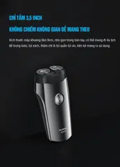 Máy Cạo Râu Flyco FS181VN - Thiết Kế Nhỏ Gọn, 2 Lưỡi Kép Kháng Nước, Cạo Ướt Khô, Sạc USB Type C, Thời Gian Sử Dụng 60 Phút
