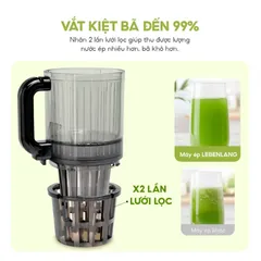 Máy Ép Chậm Lebenlang LBL1414 - 300W Tối Ơi Hóa Món Nước Ép Dinh Dưỡng, Thiết Kế Hiện Đại, Công Nghệ DC, Ép Kiệt Bã 99%