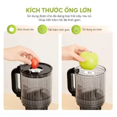 Máy Ép Chậm Lebenlang LBL1414 - 300W Tối Ơi Hóa Món Nước Ép Dinh Dưỡng, Thiết Kế Hiện Đại, Công Nghệ DC, Ép Kiệt Bã 99%