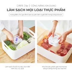 Máy Khử Khuẩn Thực Phẩm Không Dây GUME OWM-01 - Thiết Bị Khử Khuẩn Hiện Đại Cho Gia Đình, Giúp Loại Bỏ Hóa Chất và Vi Khuẩn An Toàn