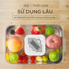 Máy Khử Khuẩn Thực Phẩm Không Dây GUME OWM-01 - Thiết Bị Khử Khuẩn Hiện Đại Cho Gia Đình, Giúp Loại Bỏ Hóa Chất và Vi Khuẩn An Toàn