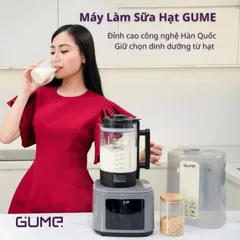 Máy Làm Sữa Hạt Đa Năng Gume GMNMM-2201 - Sữa Hạt, Cháo, Súp, Hẹn Giờ, Tích Hợp Nhiều Chức Năng Tiện Lợi cho Gia Đình
