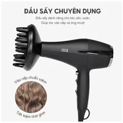 Máy Sấy Tóc Ion Lebenlang LBL3066 - Công Suất 2400W, Công Nghệ Ion Hiện Đại, Sấy Nóng Lạnh, Tóc Suôn Mượt tại Nhà