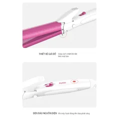 Máy Uốn Duỗi Tóc 2in1 Flyco FH6855VN - Thiết Kế Gốm Cao Cấp, Nhiệt Độ Ổn Định, Dễ Dàng Sử Dụng Tại Nhà, Phù Hợp Mọi Loại Tóc