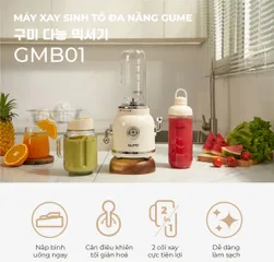 Máy Xay Sinh Tố Đa Năng Gume Hàn Quốc 600ml - Thiết Kế Hiện Đại, Công Suất 300W, Đặc Biệt Cho Cuộc Sống Năng Động