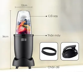 Máy xay sinh tố đa năng Lebenlang LBL2628 600W 700ml - Lưỡi dao inox 304 sắc bén, dễ sử dụng và vệ sinh cho bếp tiện lợi