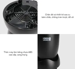 Máy xay sinh tố đa năng Lebenlang LBL2628 600W 700ml - Lưỡi dao inox 304 sắc bén, dễ sử dụng và vệ sinh cho bếp tiện lợi