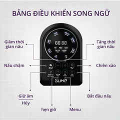 Nồi Áp Suất Đa Năng GUME PCK-3201 6L - 11 Chức Năng Nấu Linh Hoạt, Chất Liệu Inox Bền, Tiện Ích Cho Gia Đình