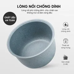Nồi cơm điện Lebenlang LBL0588 Đức 1.8L - Đa chức năng hấp, hầm, luộc, 700W cho gia đình 4-6 người
