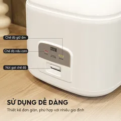 Nồi cơm điện Lebenlang LBL0588 Đức 1.8L - Đa chức năng hấp, hầm, luộc, 700W cho gia đình 4-6 người