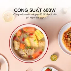 Nồi Lẩu Điện Mini Đa Năng Lebenlang LBL0505 - Dung Tích 1.1L, Công Suất 600W - Tiện Lợi Cho Sinh Viên và Gia Đình Nhỏ