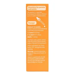 Siro Nature's Way Kids Smart Drops Vitamin D3 + K2 - Bổ Sung Vitamin D3 và K2 Hỗ Trợ Hấp Thụ Canxi Cho Trẻ Từ 0 Tháng Tuổi