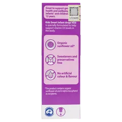 Siro Vitamin D3 Nature's Way Kids Smart 13ml - Giúp Tăng Cường Hấp Thụ Canxi, Hỗ Trợ Xương và Răng Khỏe Mạnh Cho Trẻ Em