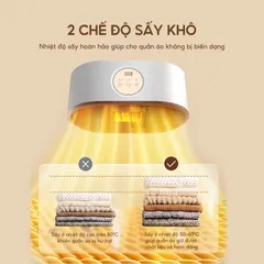 Tủ Sấy Quần Áo Gấp Gọn Lebenlang LBL6268 - Công Suất 600W, Tiết Kiệm Diện Tích, Sấy Khô Nhanh, Giữ Phom, Diệt Khuẩn UV