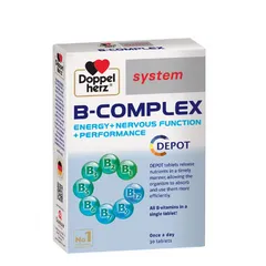 Viên Uống Vitamin Nhóm B Doppelherz B-Complex Đức - Bổ Sung Năng Lượng và Cải Thiện Sức Khỏe cho Người Trưởng Thành