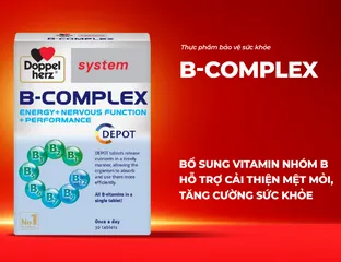 Viên Uống Vitamin Nhóm B Doppelherz B-Complex Đức - Bổ Sung Năng Lượng và Cải Thiện Sức Khỏe cho Người Trưởng Thành