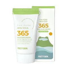 Kem Chống Nắng Chiết Xuất Rau Má Pretty Skin The Pure Jeju Cica 365 SPF 50+ - Bảo Vệ Da Nhạy Cảm, Phục Hồi Tổn Thương, Không Dính Rít