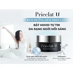 Kem Dưỡng Ẩm Prieclat U – Kem Dưỡng Da Cao Cấp Nhật Bản, Phục Hồi Da Khô, Cấp Ẩm Sâu, Không Gây Nhờn, 50g