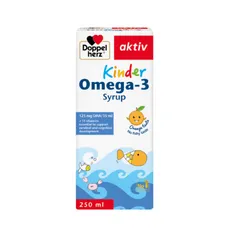 Siro Bổ Sung Omega 3 cho Bé Doppelherz Aktiv Kinder Omega 3 - Hỗ Trợ Phát Triển Não Bộ và Thị Lực - Dạng Lỏng 250ml