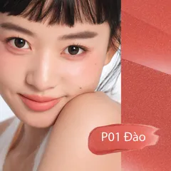 Son Kem Chando Himalaya Velvet Matte Liquid Lip Cream P01 Peach - Tông Hồng Đào Nhẹ Nhàng, Chất Son Mịn Lì, Trang Điểm Tự Nhiên