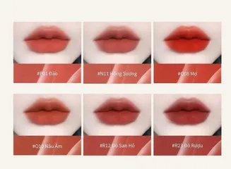 Son Kem Chando Himalaya Velvet Matte R23 Wine Red - Lì Mịn, Màu Đỏ Rượu Vang Thời Thượng, Giữ Màu Bền Lâu, Dành Cho Mọi Tôn Da