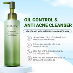 Sữa Rửa Mặt Chando Himalaya Kiểm Soát Dầu và Ngăn Ngừa Mụn - Gel Làm Sạch Da Dầu Nhạy Cảm 150ml