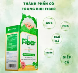 Tinh Chất Bibi Fiber E&S Bổ Sung Chất Xơ Tự Nhiên Hỗ Trợ Nhuận Tràng - Hộp 20 Gói 10ml, Giải Quyết Tình Trạng Táo Bón