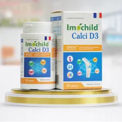 Viên Uống Bổ Sung Canxi & Vitamin D3 Imochild Calci D3 - Hỗ Trợ Xương Khỏe Mạnh, Phát Triển Chiều Cao Cho Trẻ Em, 60 Viên
