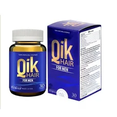 Viên uống Qik Hair For Men - Hỗ trợ giảm rụng tóc, hói đầu cho nam giới, chứa tinh chất thiên nhiên, tăng trưởng tóc chắc khỏe