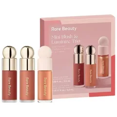 Set má hồng kem Rare Beauty Mini Blush & Luminize Trio - Trang điểm tự nhiên rạng rỡ từ Selena Gomez - Bộ 3 sản phẩm chất lượng cao