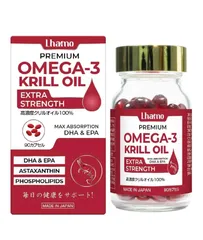 Viên nang dầu nhuyễn thể Lhamo Premium Omega-3 - Hỗ trợ tim mạch, cải thiện trí nhớ, tăng cường sức khỏe tự nhiên - Hộp 90 viên