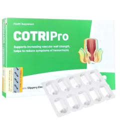 Viên uống Cotripro Thái Minh 20 viên - Hỗ trợ tăng sức bền thành mạch, giảm triệu chứng trĩ, đau rát hậu môn, thực phẩm chức năng chính hãng