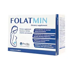 Viên uống Folatmin 5-MTHF - Bổ sung Vitamin và Khoáng Chất Chuyên Biệt cho Phụ Nữ, Hỗ Trợ Mang Thai và Sức Khỏe Sinh Sản