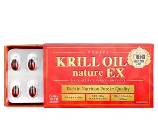 Dầu Nhuyễn Thể Hayari Krill Oil Nature Ex Nhật Bản - 60 Viên, Cô Đặc 18,000mg, Hỗ Trợ Tim Mạch và Trí Nhớ, Omega-3 Cao